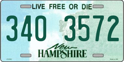 NH license plate 3403572