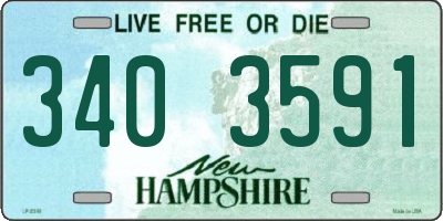NH license plate 3403591