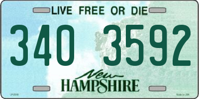 NH license plate 3403592