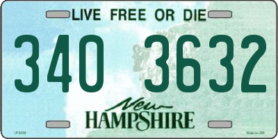 NH license plate 3403632
