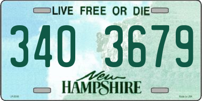 NH license plate 3403679