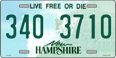 NH license plate 3403710