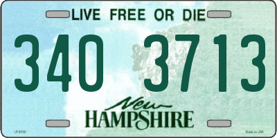 NH license plate 3403713