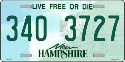 NH license plate 3403727