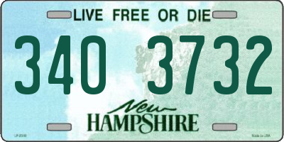 NH license plate 3403732