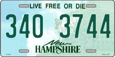 NH license plate 3403744