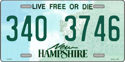 NH license plate 3403746