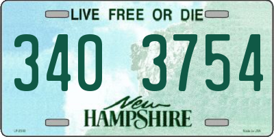 NH license plate 3403754