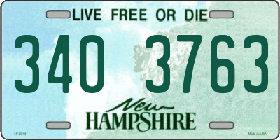 NH license plate 3403763
