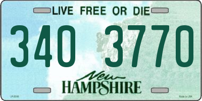 NH license plate 3403770