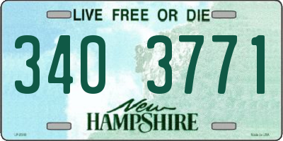 NH license plate 3403771
