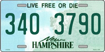 NH license plate 3403790