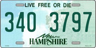 NH license plate 3403797
