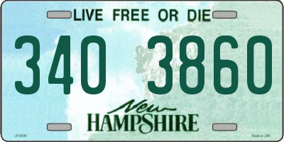 NH license plate 3403860
