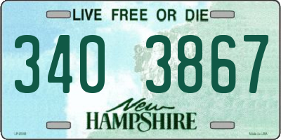 NH license plate 3403867