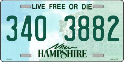 NH license plate 3403882