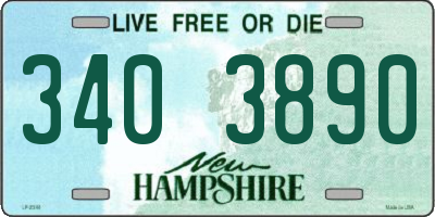 NH license plate 3403890