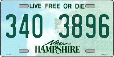 NH license plate 3403896