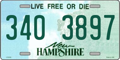 NH license plate 3403897