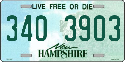 NH license plate 3403903