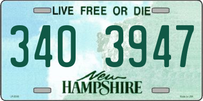 NH license plate 3403947