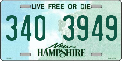 NH license plate 3403949