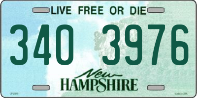 NH license plate 3403976