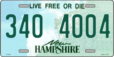 NH license plate 3404004