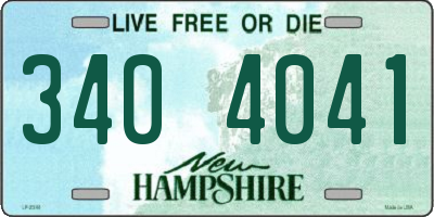 NH license plate 3404041