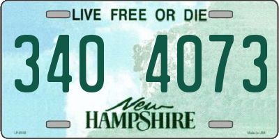 NH license plate 3404073