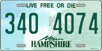 NH license plate 3404074
