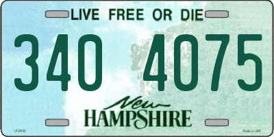 NH license plate 3404075