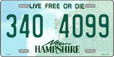 NH license plate 3404099
