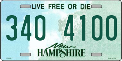 NH license plate 3404100
