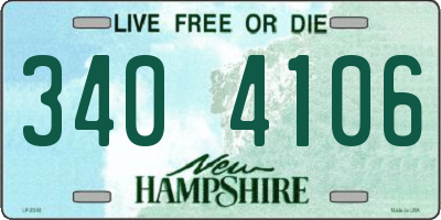 NH license plate 3404106