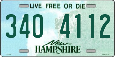 NH license plate 3404112