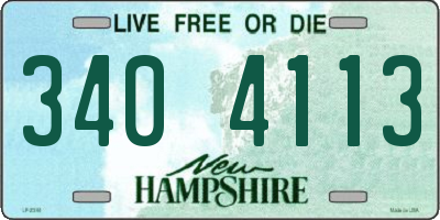 NH license plate 3404113