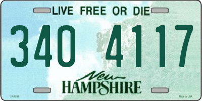 NH license plate 3404117