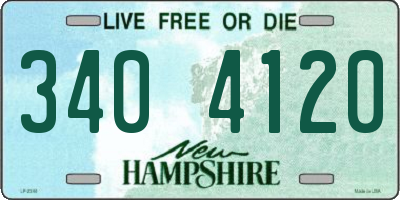 NH license plate 3404120