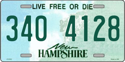 NH license plate 3404128