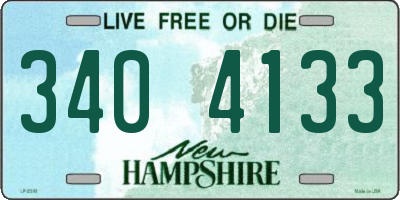 NH license plate 3404133