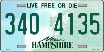 NH license plate 3404135