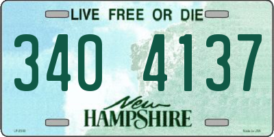 NH license plate 3404137