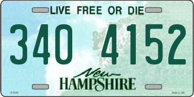 NH license plate 3404152