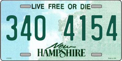 NH license plate 3404154