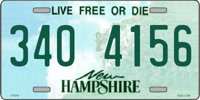 NH license plate 3404156