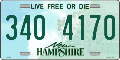 NH license plate 3404170