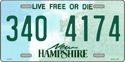 NH license plate 3404174