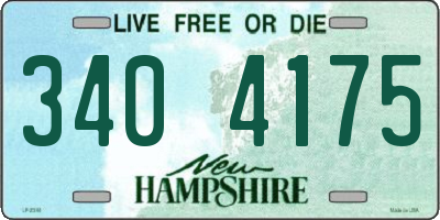 NH license plate 3404175