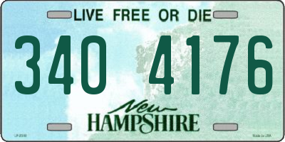 NH license plate 3404176